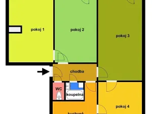 Prodej bytu 4+1, Nížkovice, 88 m2