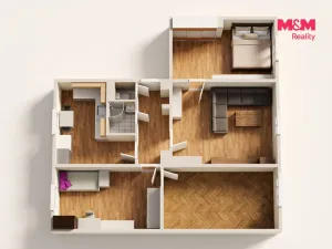 Prodej bytu 4+1, Sokolov, Heyrovského, 85 m2