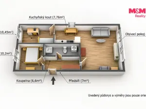 Prodej bytu 3+1, Zdice, Havlíčkova, 70 m2