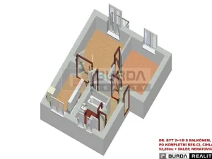Pronájem bytu 2+1, Neratovice, 54 m2