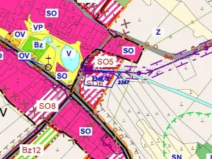 Dražba pozemku pro bydlení, Slavonice, 1281 m2