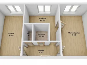 Pronájem bytu 2+1, Valašské Meziříčí, Švabinského, 49 m2