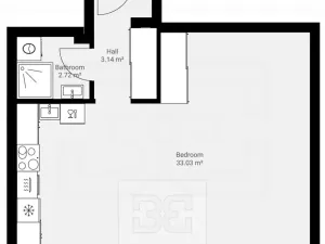 Pronájem bytu 1+kk, Praha - Nové Město, Na výtoni, 41 m2