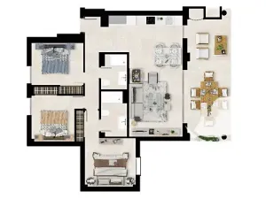 Prodej bytu 4+kk, Mijas, Španělsko, 117 m2
