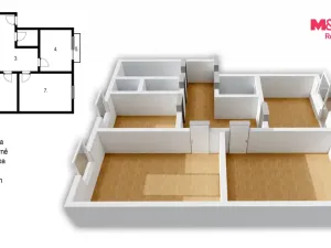 Prodej bytu 3+1, Kostelec nad Orlicí, Nerudova, 79 m2