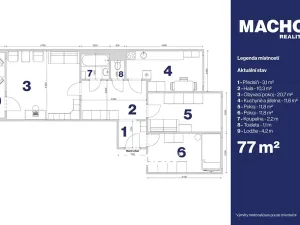 Prodej bytu 3+1, Praha - Modřany, Pirinská, 77 m2