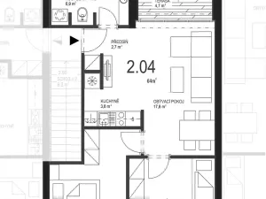 Pronájem bytu 3+kk, Brno, Fryčajova, 64 m2