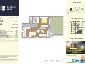 Pronájem bytu 2+kk, Praha - Karlín, Švarcova, 57 m2
