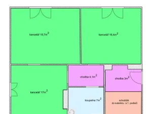 Pronájem kanceláře, Ostrava - Muglinov, Bohumínská, 130 m2