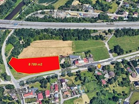 Prodej pozemku pro komerční výstavbu, Ostrava, U Boříka, 8789 m2