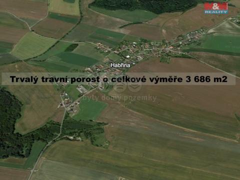 Prodej trvalého travního porostu, Habřina, 3686 m2