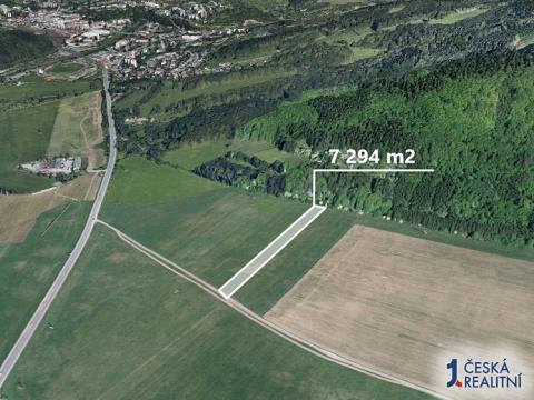 Prodej podílu zemědělské půdy, Vsetín, 1215 m2