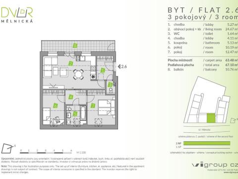 Prodej bytu 3+kk, Brandýs nad Labem-Stará Boleslav - Stará Boleslav, Mělnická, 63 m2