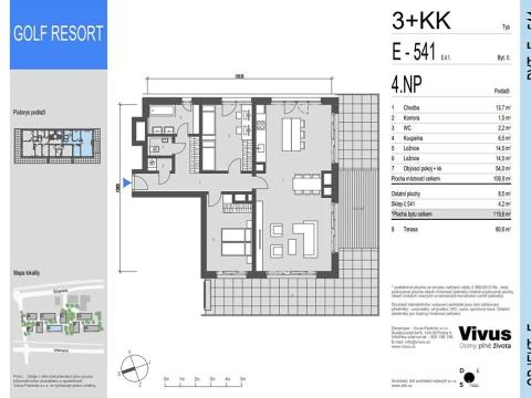 Prodej bytu 3+kk, Praha - Hodkovičky, Šenácká, 120 m2