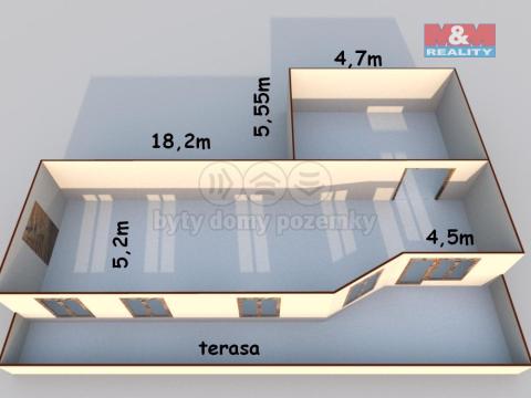 Pronájem obchodního prostoru, Frýdek-Místek - Frýdek, Růžový pahorek, 115 m2