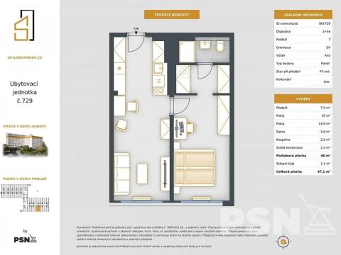 Prodej bytu 2+kk, Praha - Chodov, Čenětická, 46 m2
