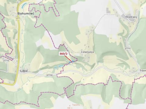 Dražba louky, Český Dub, 1919 m2