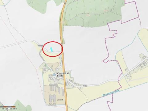 Prodej pole, Chocenice, 890 m2