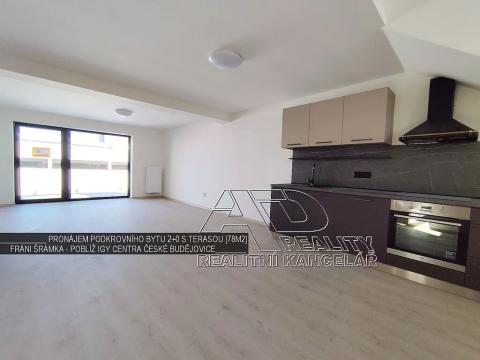 Pronájem bytu 2+kk, České Budějovice, Fráni Šrámka, 65 m2