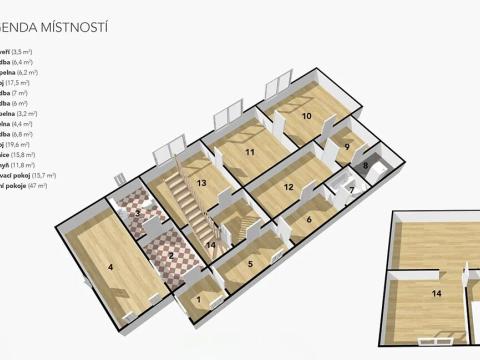 Prodej rodinného domu, Podbořany, 110 m2