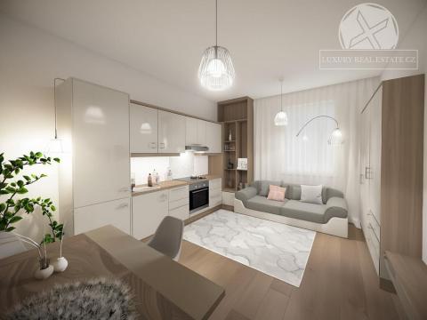 Prodej bytu 2+kk, Praha - Smíchov, Kmochova, 53 m2