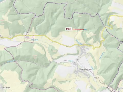 Dražba lesa, Vranová Lhota, 3122 m2