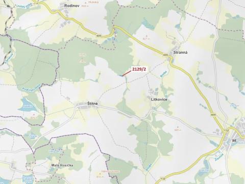 Dražba lesa, Žirovnice, 3636 m2