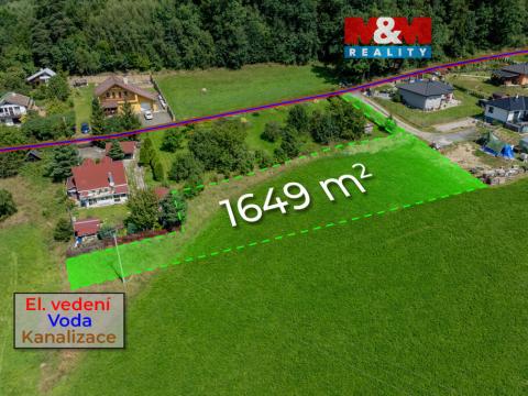 Prodej pozemku pro bydlení, Valašské Meziříčí - Bynina, 1649 m2