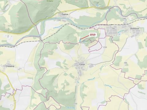 Dražba lesa, Rabí, 3054 m2