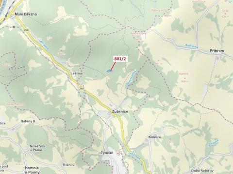 Dražba lesa, Zubrnice, 8765 m2