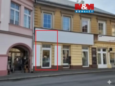 Pronájem obchodního prostoru, Přelouč, Masarykovo náměstí, 26 m2