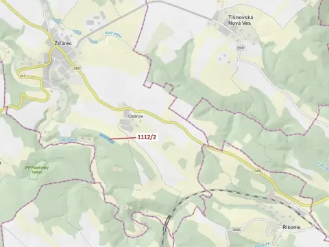 Dražba lesa, Žďárec, 5233 m2