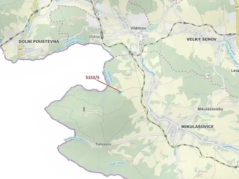 Dražba lesa, Mikulášovice, 4741 m2