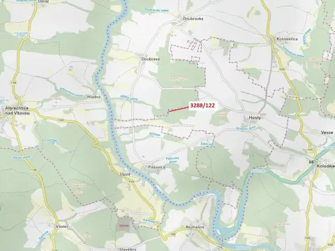 Dražba lesa, Hosty, 1942 m2