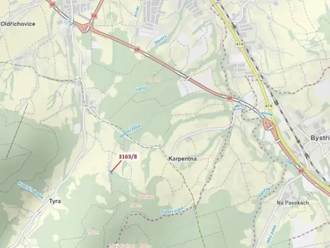 Dražba lesa, Třinec, 1981 m2