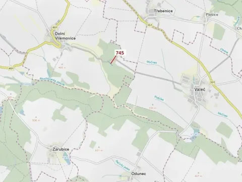 Dražba lesa, Dolní Vilémovice, 1957 m2