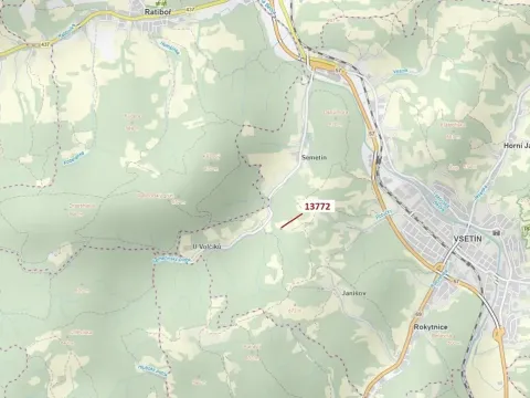 Dražba louky, Vsetín, 404 m2