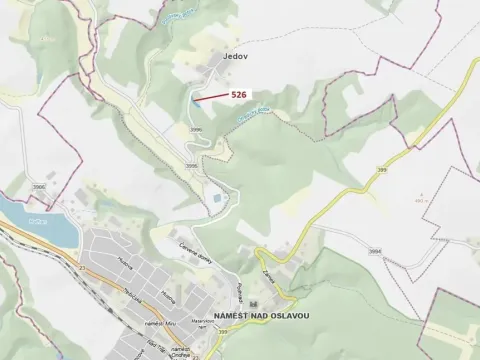 Dražba lesa, Náměšť nad Oslavou, 1796 m2