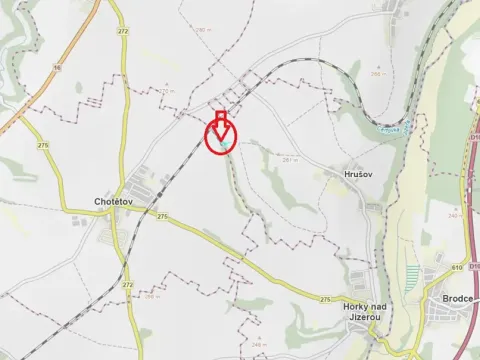 Prodej podílu lesa, Hrušov, 2914 m2