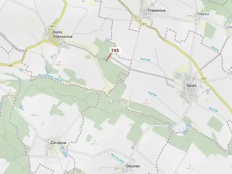 Dražba lesa, Dolní Vilémovice, 1957 m2