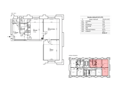 Pronájem bytu 3+kk, Holovousy, 89 m2