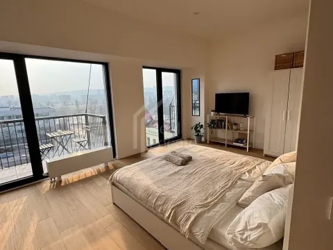 Pronájem bytu 1+kk, Praha - Holešovice, V háji, 36 m2