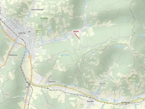 Dražba lesa, Vsetín, 939 m2