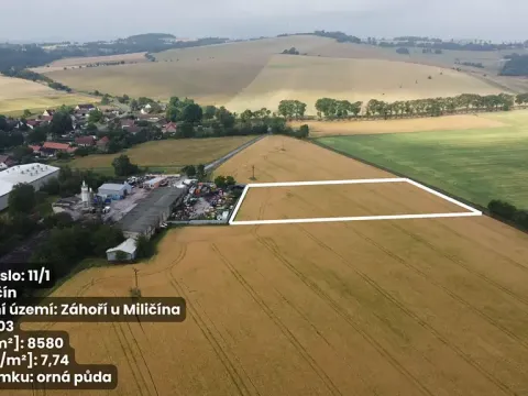 Prodej pole, Miličín, 92490 m2
