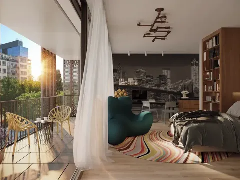 Prodej bytu 1+kk, Praha - Holešovice, V háji, 35 m2