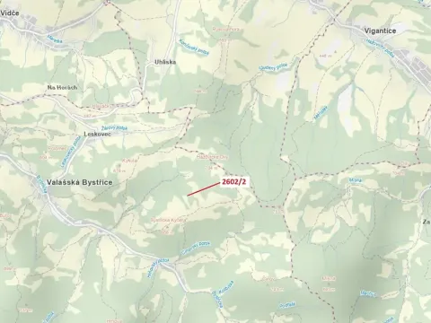 Dražba louky, Valašská Bystřice, 255 m2