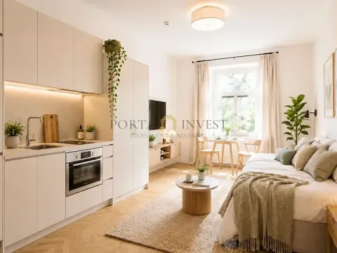 Prodej bytu 1+kk, Praha - Nové Město, Sokolská, 17 m2