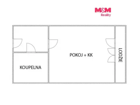 Prodej bytu 1+kk, Litvínov, Mostecká, 21 m2