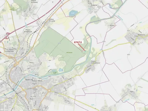 Dražba lesa, Přerov, 1322 m2
