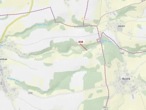 Dražba lesa, Ohnišov, 72 m2